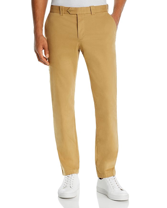Shop The Men's Store At Bloomingdale's Tailored Fit Chinos - 100% Exclusive In Khaki