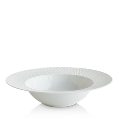 Twist White Collection Rim Soup Bowl  