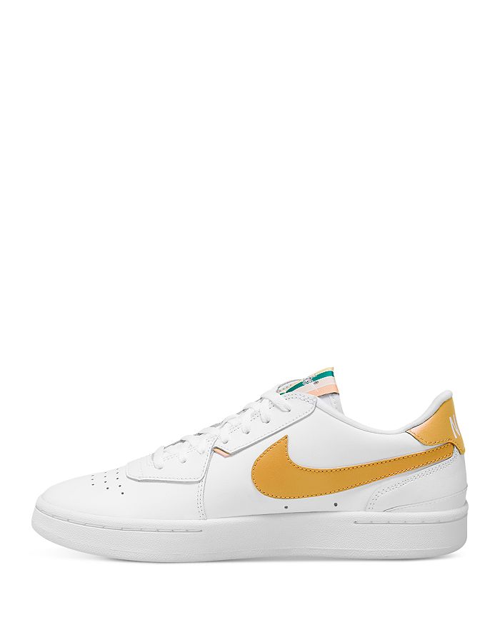 Nike Women's Court Low-top Sneakers In White/gold