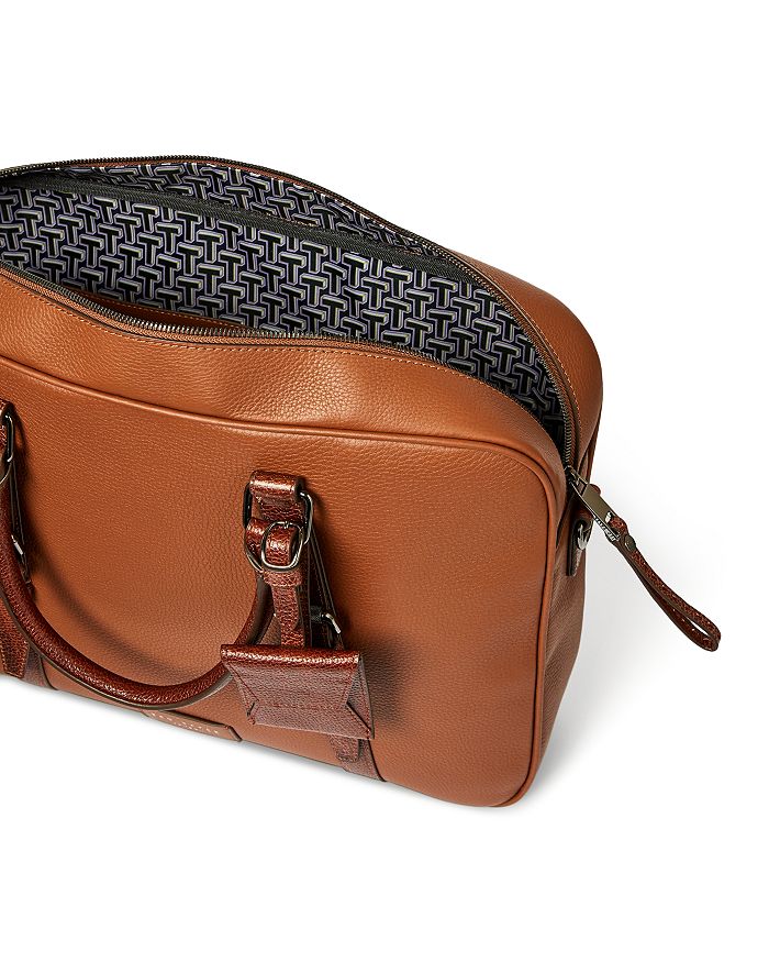 Hooston leather document 2025 bag