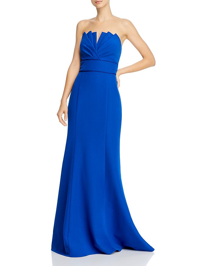 Aidan Mattox Strapless Mermaid Gown - 100% Exclusive In Blue Sapphire