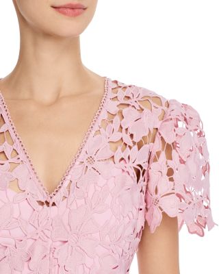 Shoshanna Floral Lace Midi Dress | Bloomingdale's Women
