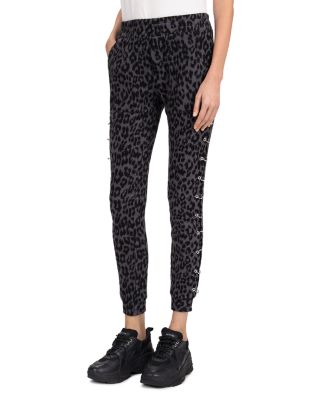 leopard print jogger pants