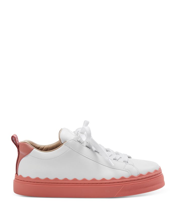 ChloÉ Lauren Leather Sneakers In White | ModeSens