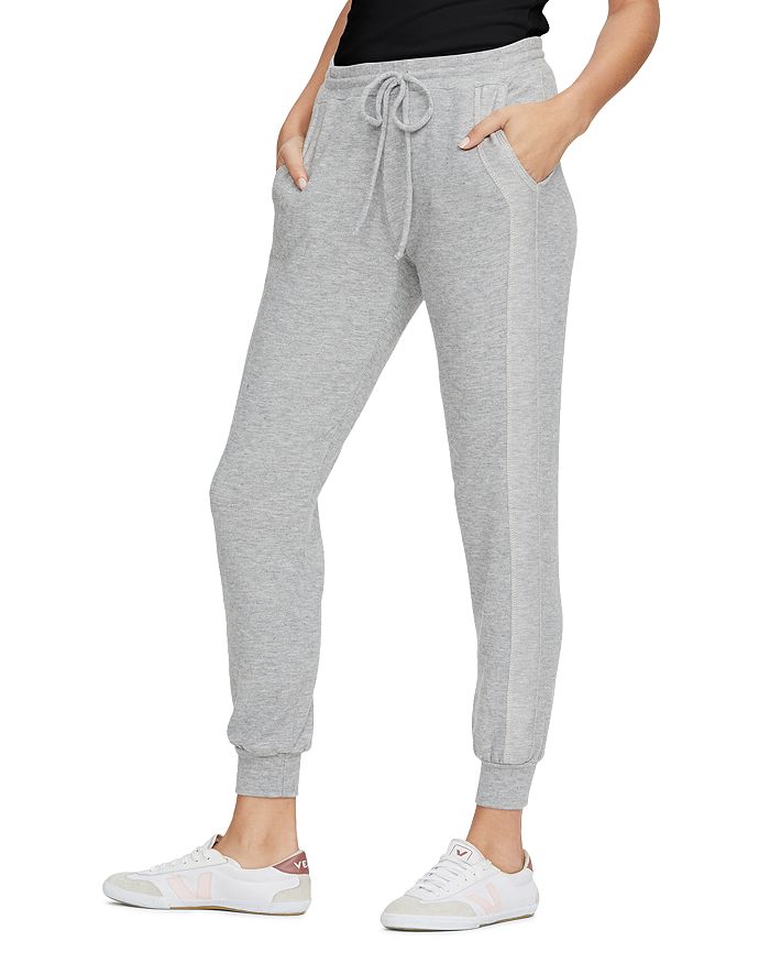 Michael Stars Banded-cuff Sweatpants In Black/charcoal