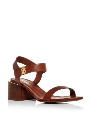 burberry block heel sandals