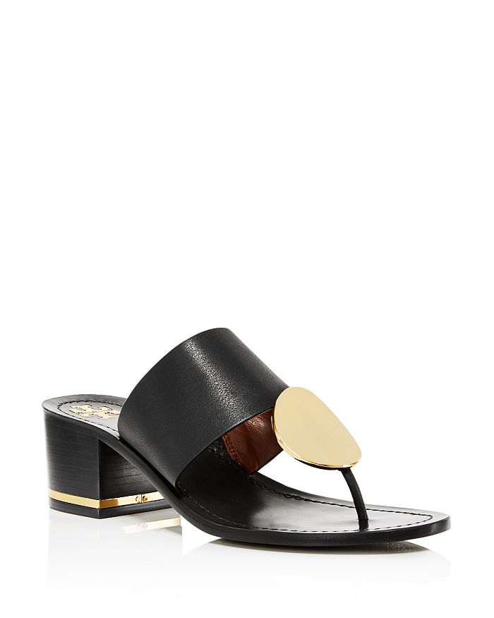 Tory Burch Women's Patos Disc Block-Heel Thong Sandals 