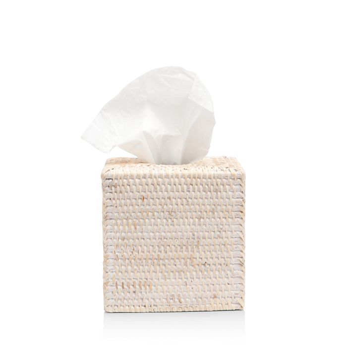 Pigeon & Poodle Dalton Tissue Box In Whitewashed