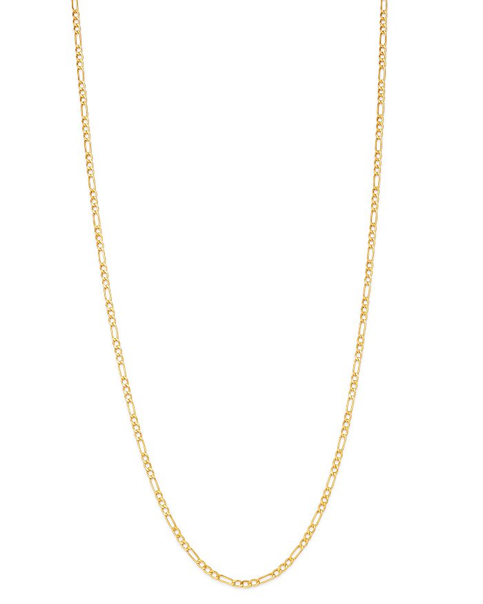 Bloomingdale's - Figaro Link Chain Necklace in 14K Yellow Gold - 100% Exclusive