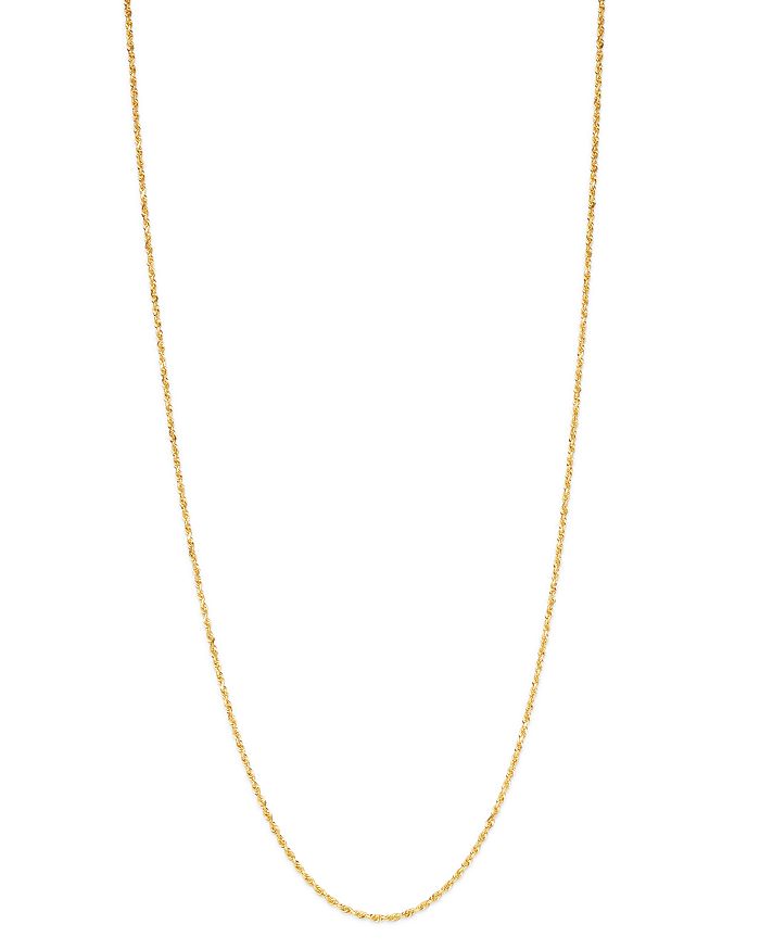 Bloomingdale's - Glitter Rope Chain Necklace in 14K Yellow Gold, 2.0-2.1mm - 100% Exclusive