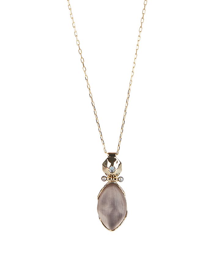 ALEXIS BITTAR CULTURED FRESHWATER PEARL, CRYSTAL & LUCITE PENDANT NECKLACE, 36,AB0SN016039