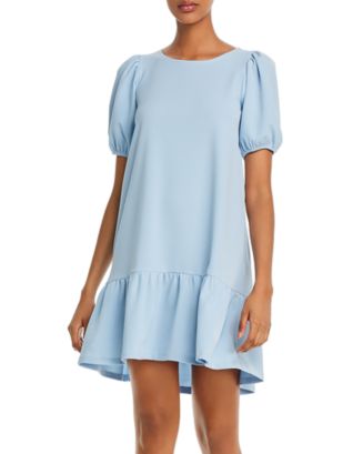 AQUA Puff-Sleeve Mini Dress - 100% Exclusive | Bloomingdale's