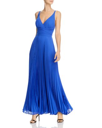 Laundry by Shelli Segal Pleated Chiffon Gown | Bloomingdale's