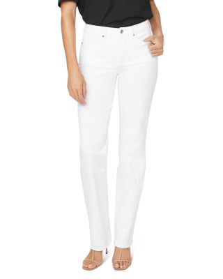 relaxed white jeans