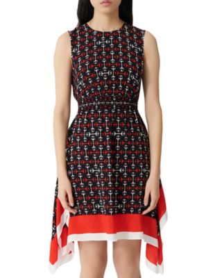 maje scarf dress with studs