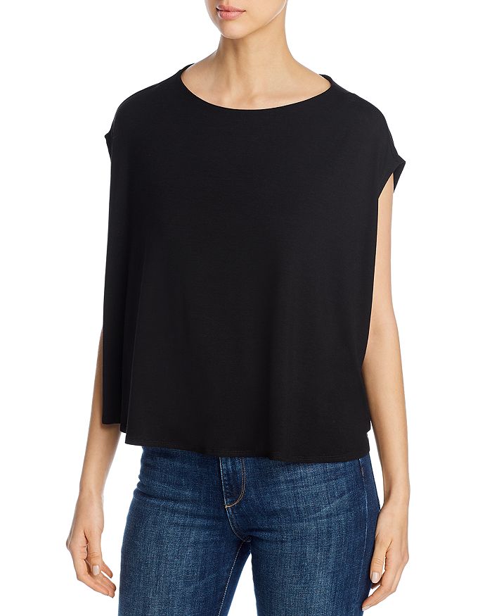 Eileen Fisher Boat Neck Boxy Top | Bloomingdale's
