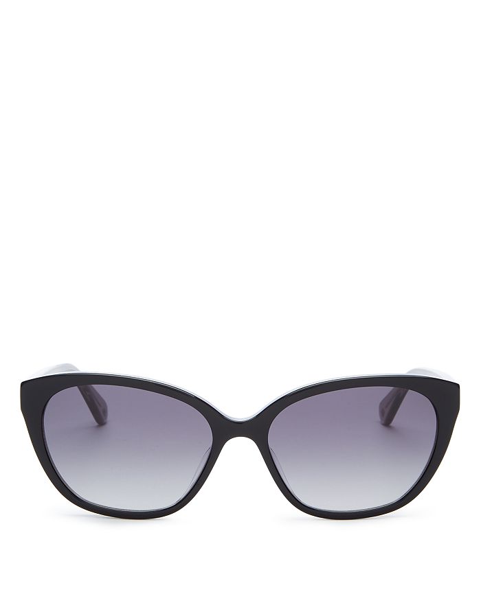 Kate Spade New York Women's Philippa Cat Eye Sunglasses, 54mm In Black/dark Gray Gradient