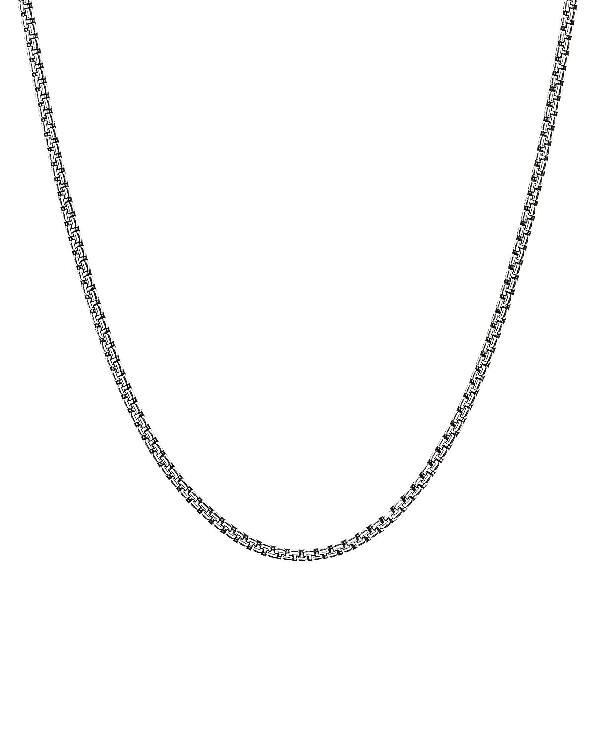 David Yurman Sterling Silver Small Double Box Chain Necklace