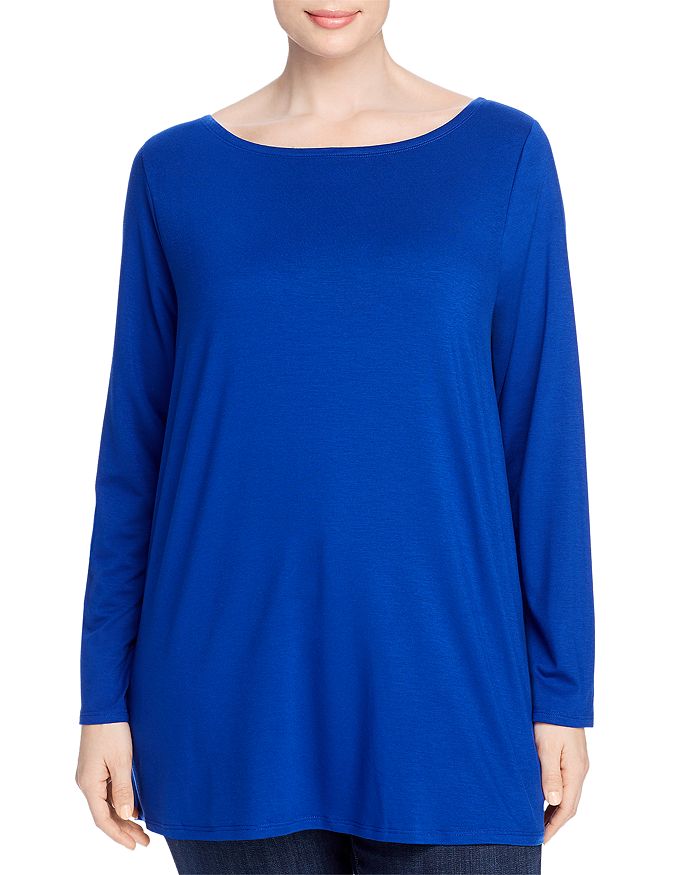 EILEEN FISHER BOAT-NECK TUNIC,S0FTJ-T5344X