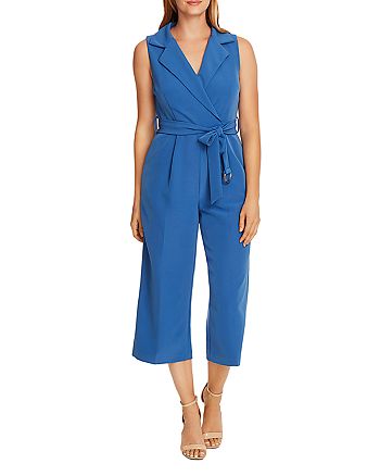 VINCE CAMUTO Faux-Wrap Belted Jumpsuit | Bloomingdale's