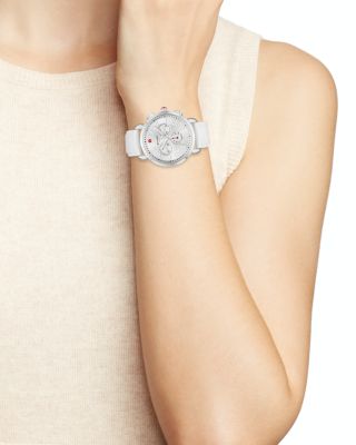 michele watches rubber strap