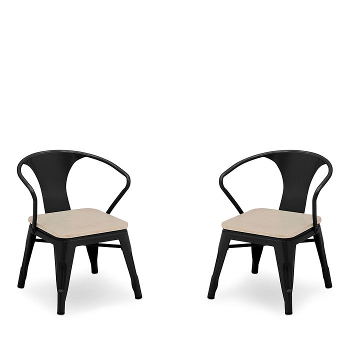 Bloomingdale's Kids Reese Bistro Chairs, Set Of 2 In Black With Driftwood