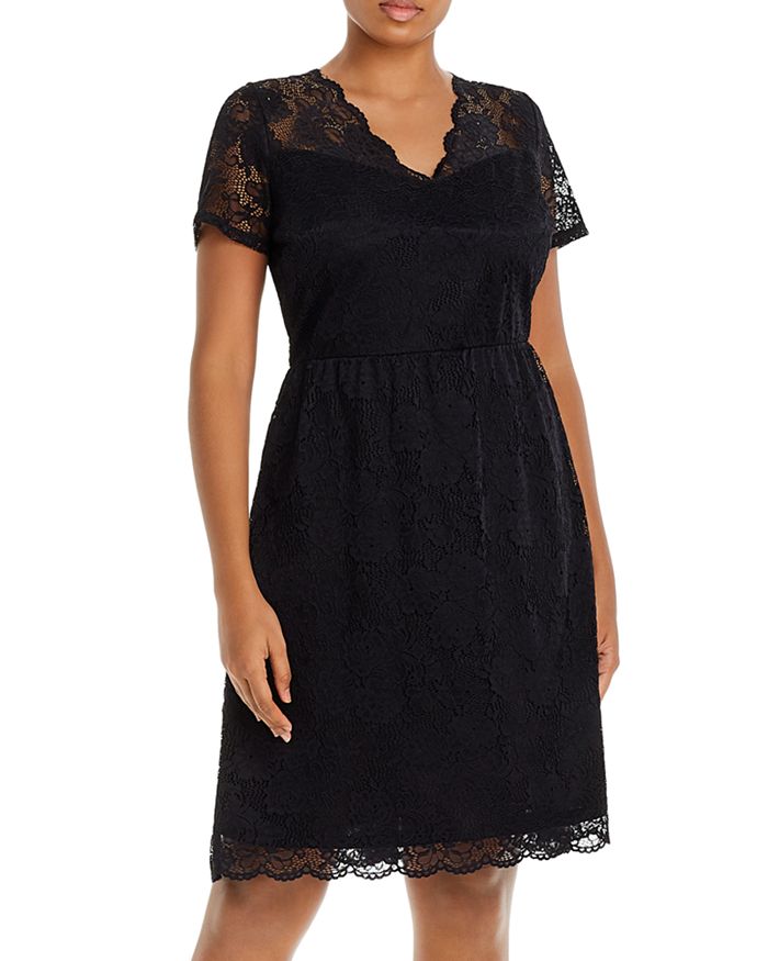 Aqua Curve Lace Dress - 100% Exclusive In Black