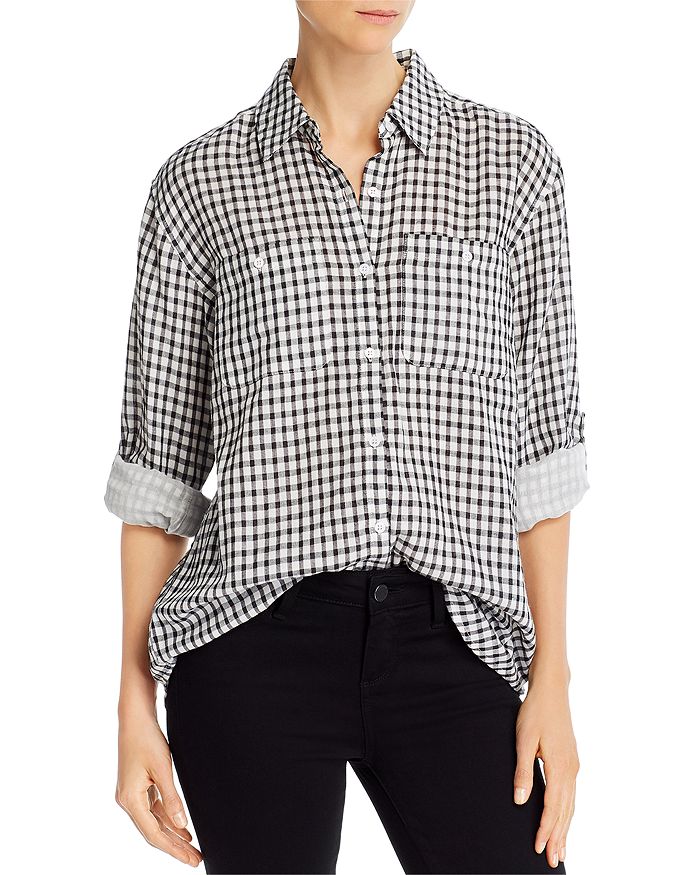 Joie Lidelle Gingham Shirt - 100% Exclusive In Pepper