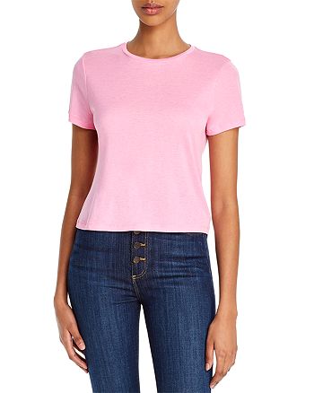 Alice and Olivia Alice & Olivia Cindy Classic Cropped T-Shirt ...
