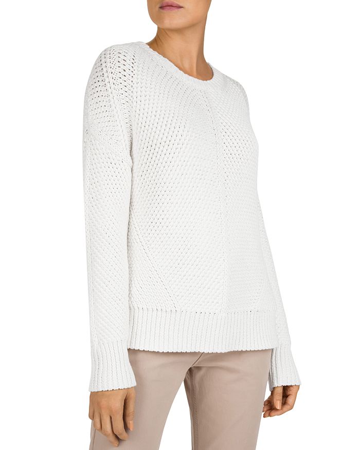 Gerard Darel Erin Cotton Knit Sweater In White | ModeSens