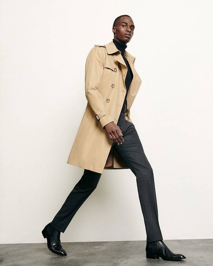 Sandro trench deals coat mens