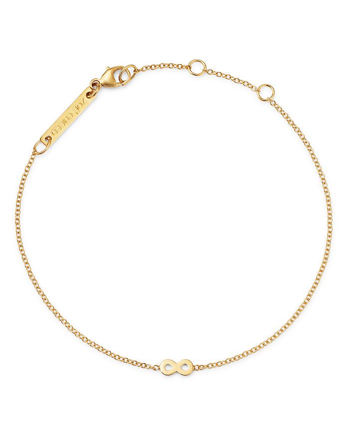 Zoë Chicco Itty Bitty 14K Yellow Gold Infinity Charm Bracelet ...