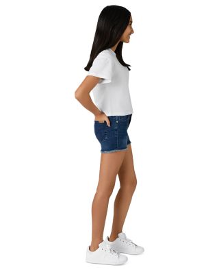 Girls' The Markie Mid-Rise Stretch Denim Shorts - Little Kid