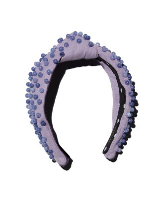Lele Sadoughi Woven Beaded Knotted Headband | Bloomingdale display picture 3