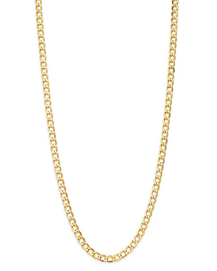 Bloomingdale's - 14K Yellow Gold Solid Curb Chain Necklace - 100% Exclusive