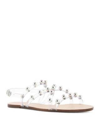 schutz lina clear strappy sandal