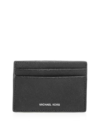 michael kors pebbled leather card case