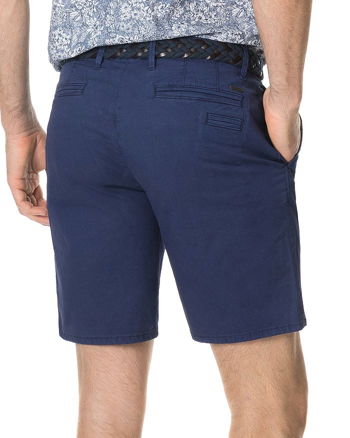 Shop Rodd & Gunn The Peaks Cotton-blend Over-dyed Classic Fit Shorts In Marine