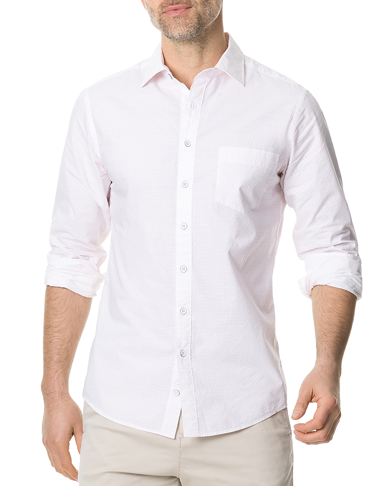 Rodd & Gunn Ellerslie Linen Textured Classic Fit Button-up Shirt In Coconut