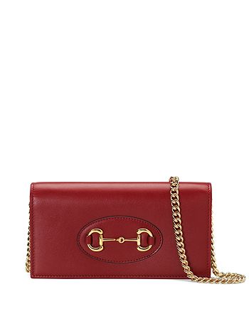 Gucci 1955 Horsebit Leather Chain Wallet | Bloomingdale's
