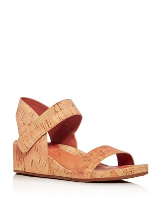 Gentle Souls by Kenneth Cole Women's Gisele Slingback Wedge Sandals Natural Cork