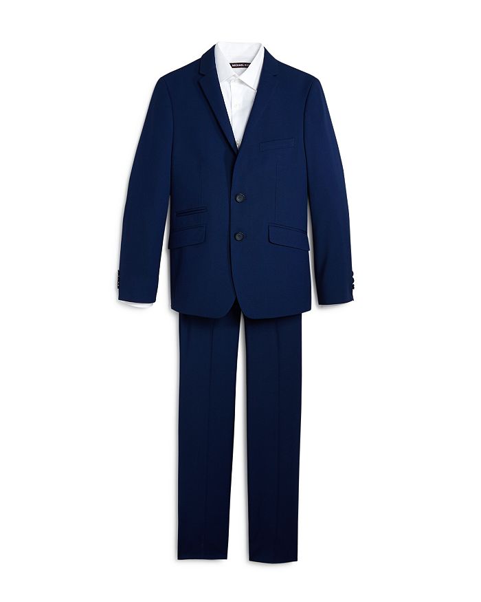 Andrew Marc Boys' Solid Suit - Big Kid In Dark Blue