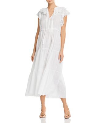 cotton voile midi dress