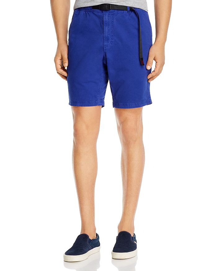 Gramicci Cotton Stretch Twill Belted Regular Fit Shorts In Deep Royal