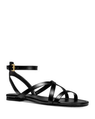 MICHAEL Michael Kors Women's Tasha Strappy Flat Sandals | Bloomingdale's