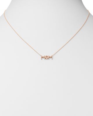 Diamond Mom Pendant Necklace in 14K Rose Gold, 0.08 tcw 