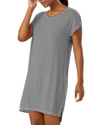 striped tee shirt dress