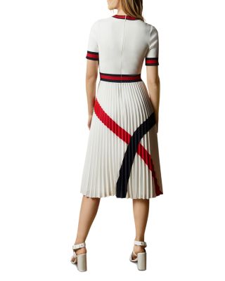 Ted Baker Fynlie Knitted Pleated-Skirt Dress | Bloomingdale's Women
