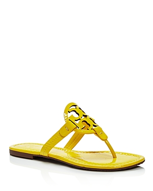 Tory Burch Women's Miller Thong Sandals In Limone Leather