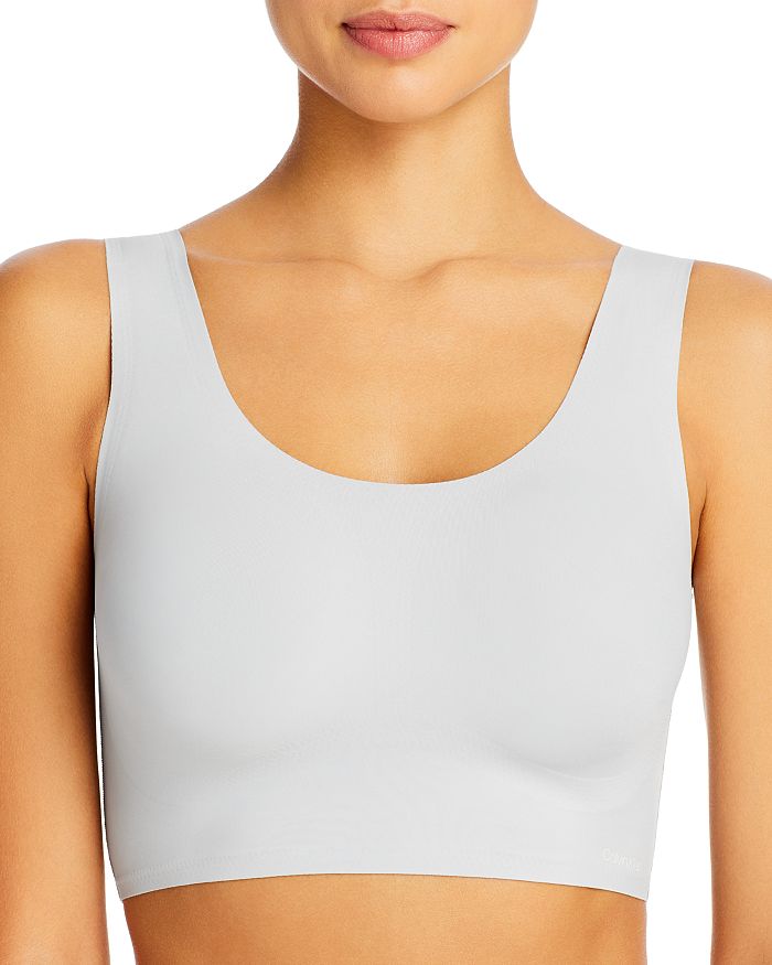 CALVIN KLEIN INVISIBLES COMFORT LIGHTLY LINED SCOOP NECK BRALETTE,QF4782